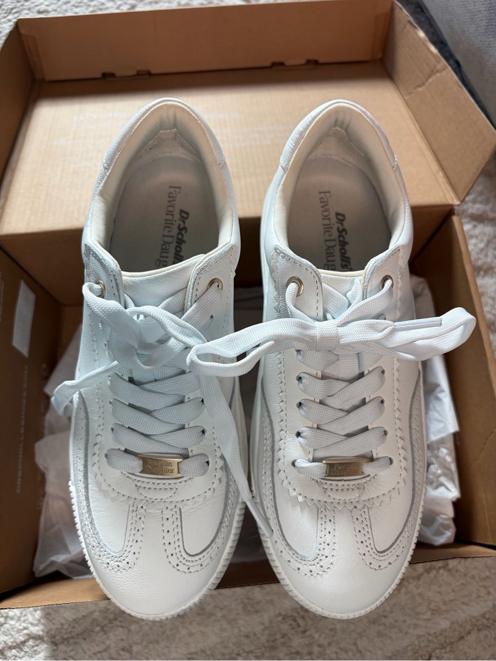 Dr. Scholl’s White Platform Lace-Up Sneakers - Women Like New - Picture 4 of 9